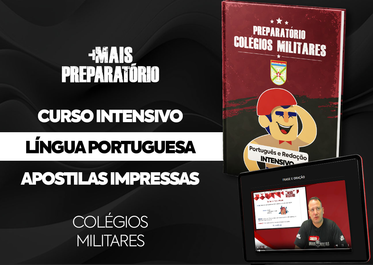 Curso Intensivo Língua Portuguesa Colégio Militar (Com Apostilas Impressas)